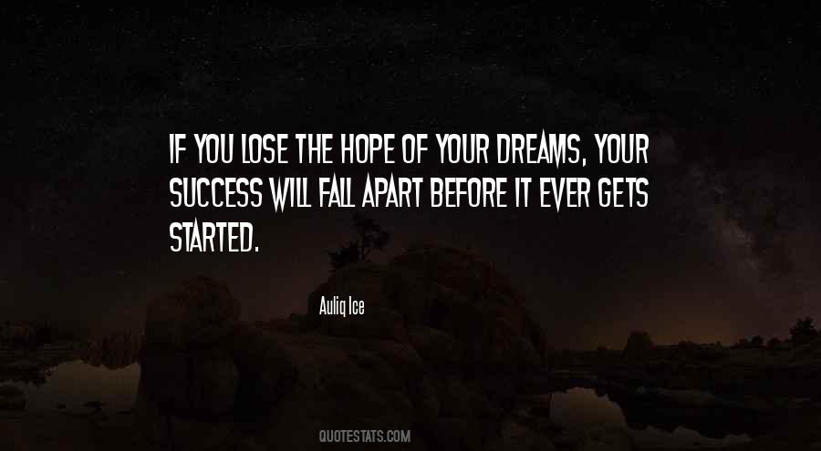 Quotes About Not Chasing Dreams #769498