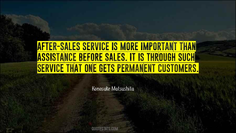 Quotes About After Sales Service #660220