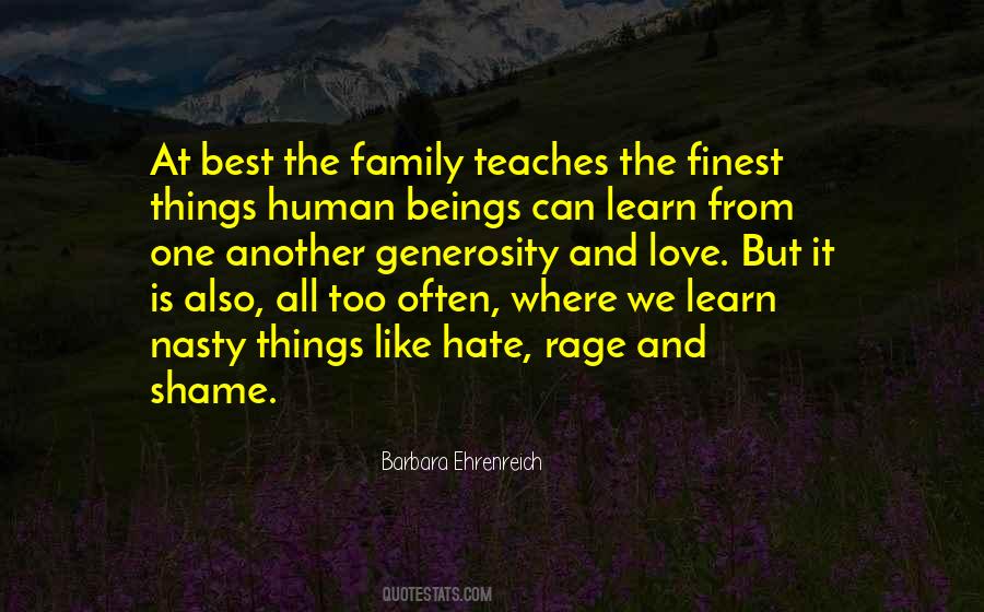Quotes About Hate Family #606804