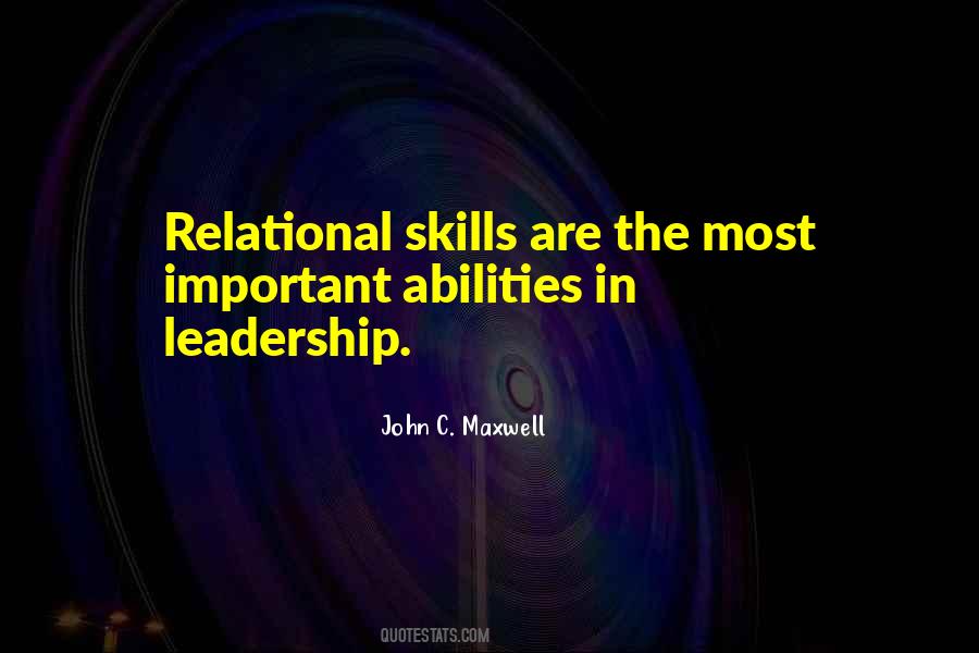 Quotes About Leadership Skills #130895