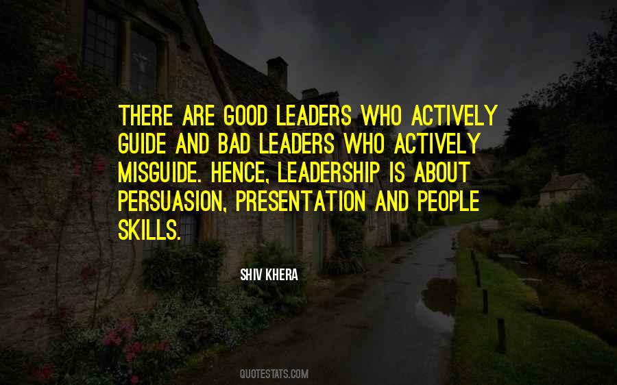 Quotes About Leadership Skills #1803083