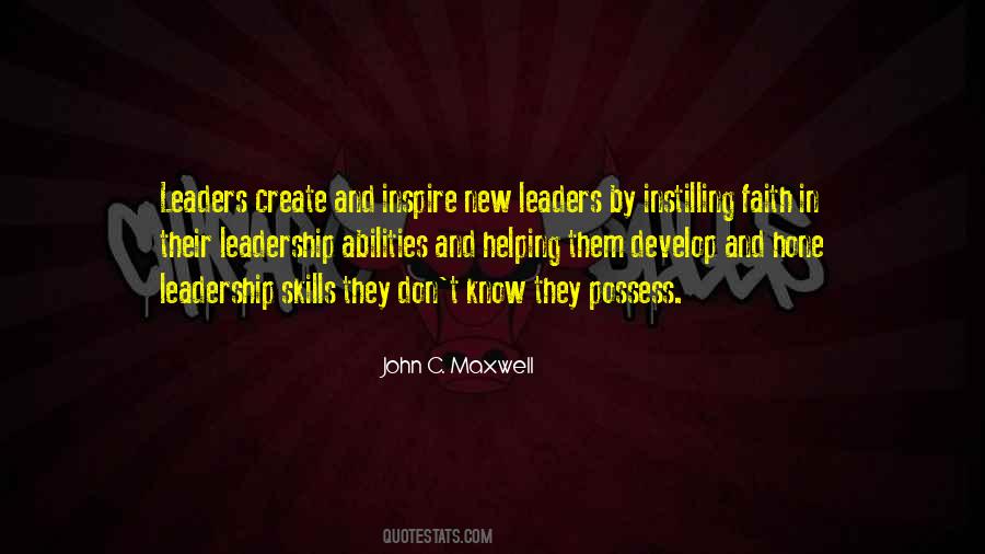 Quotes About Leadership Skills #853213