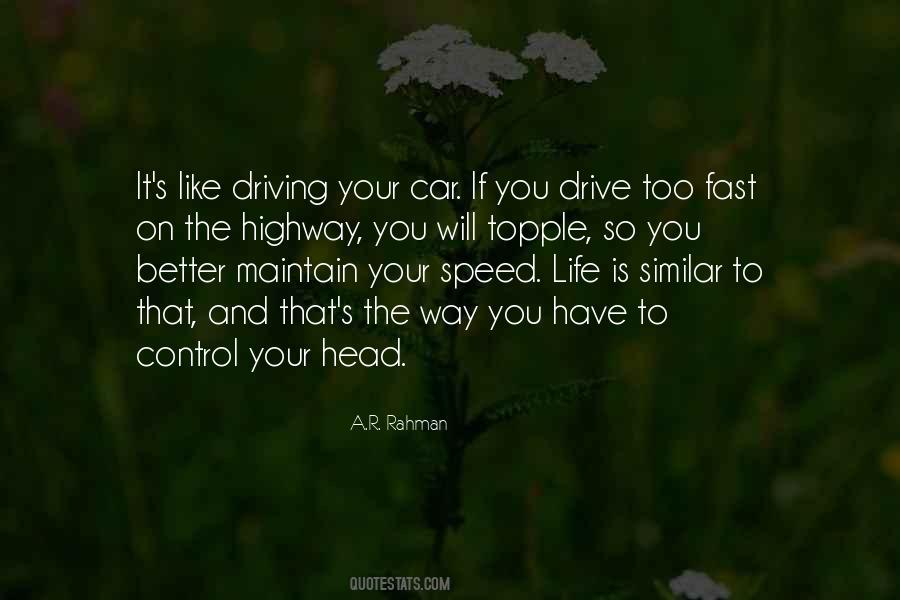 Quotes About Speed And Life #613190