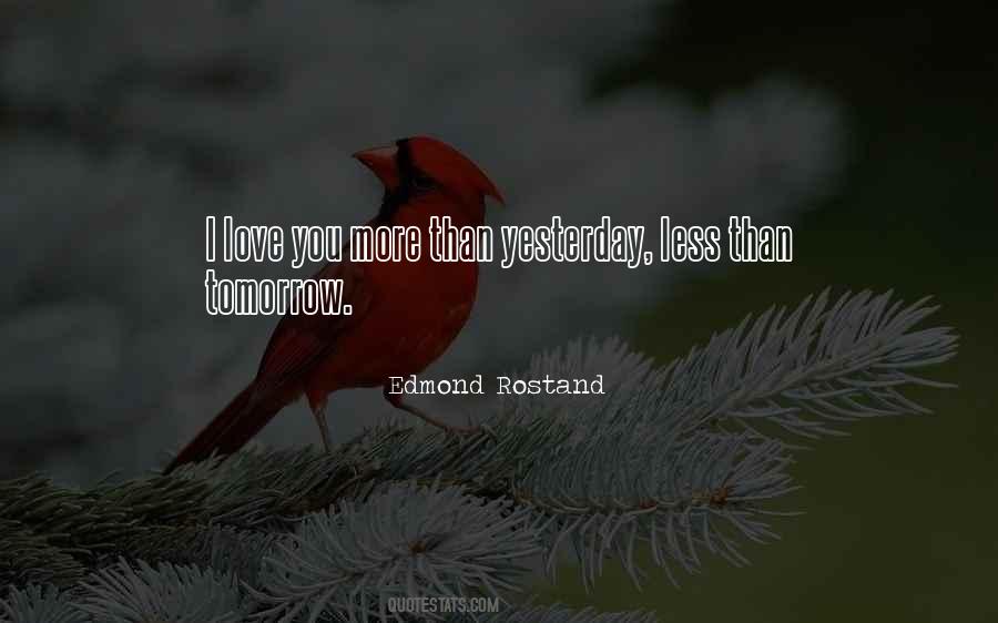 Quotes About Yesterday Love #669788
