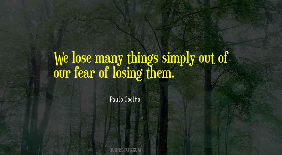 Quotes About Losing #1642318
