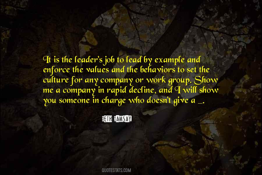 Leader At Work Quotes #247423
