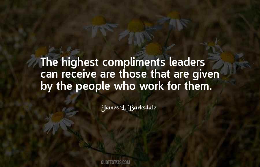 Leader At Work Quotes #276520