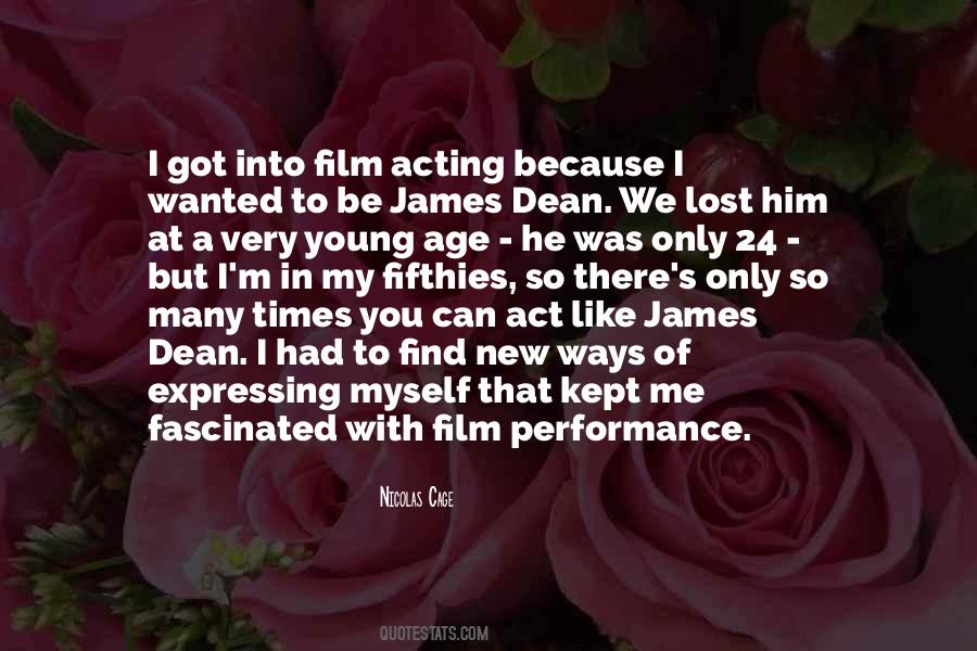 Quotes About Acting Young #1000741
