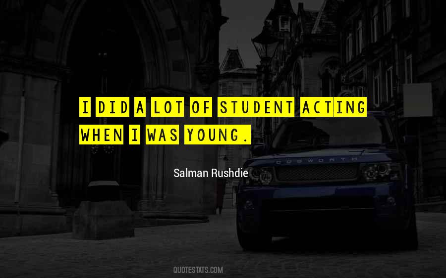 Quotes About Acting Young #1635888