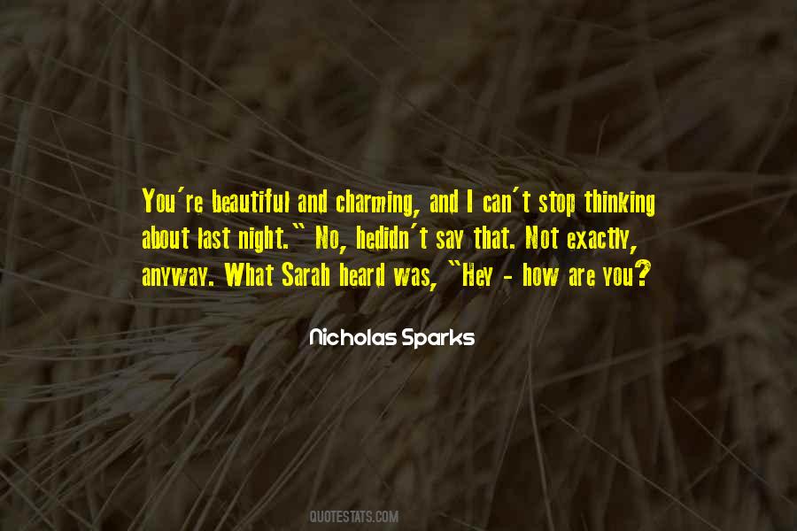 Quotes About Can't Stop Thinking About You #371150