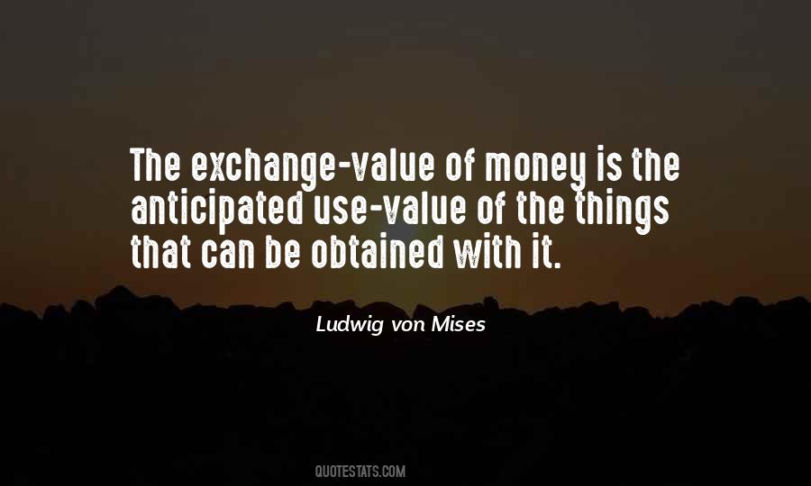 Quotes About Money Exchange #486467