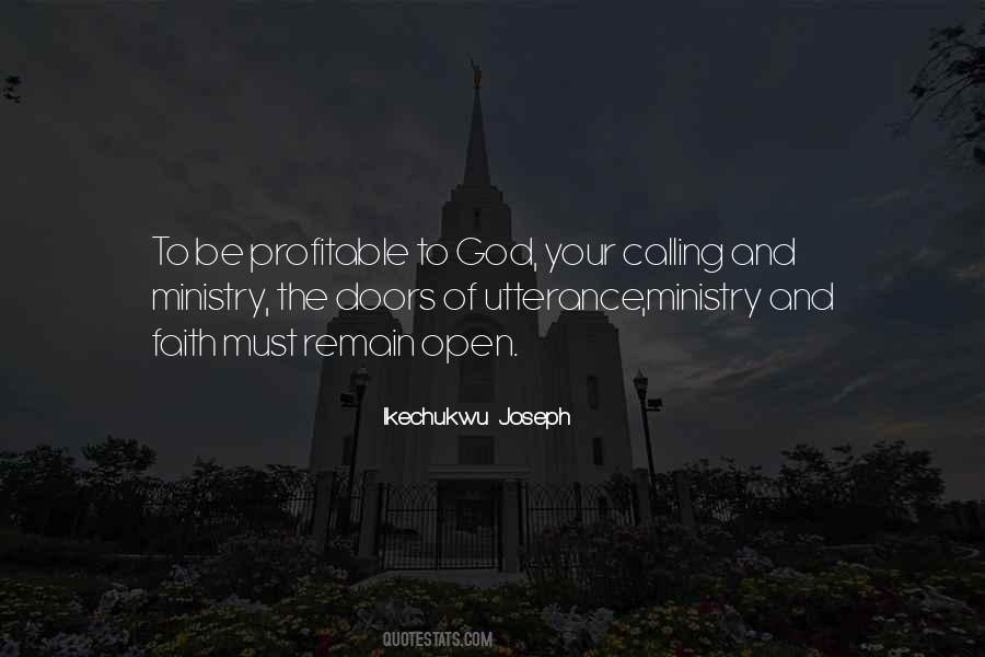 Quotes About Ministry #1018525