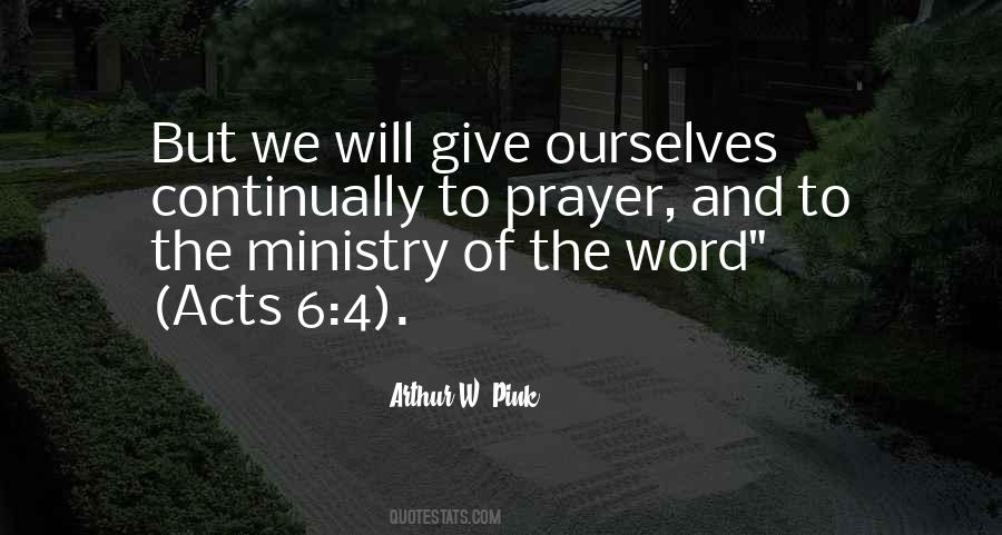 Quotes About Ministry #1043939
