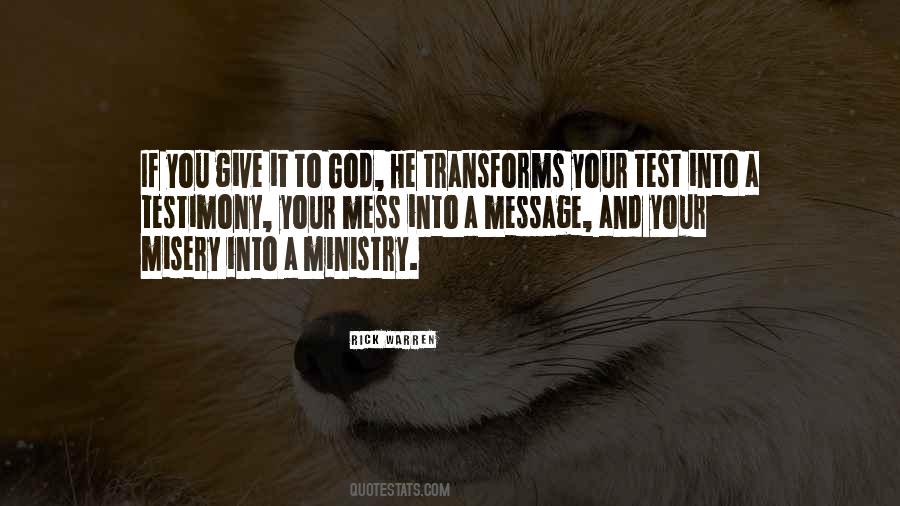 Quotes About Ministry #1267685
