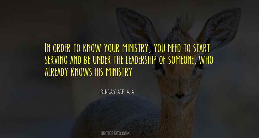 Quotes About Ministry #1307048