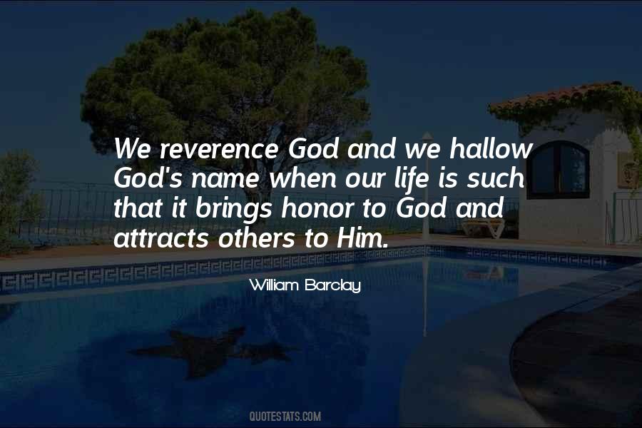 Quotes About Reverence To God #11629