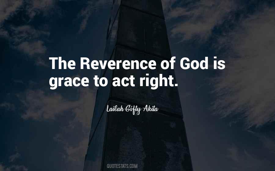 Quotes About Reverence To God #495317