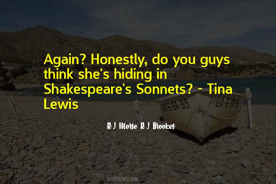 Quotes About Shakespeare Sonnets #1620343