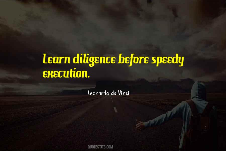 Quotes About Diligence #1097480