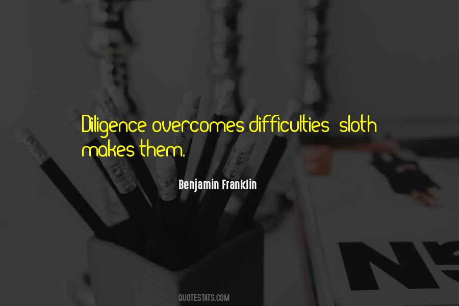 Quotes About Diligence #1199960