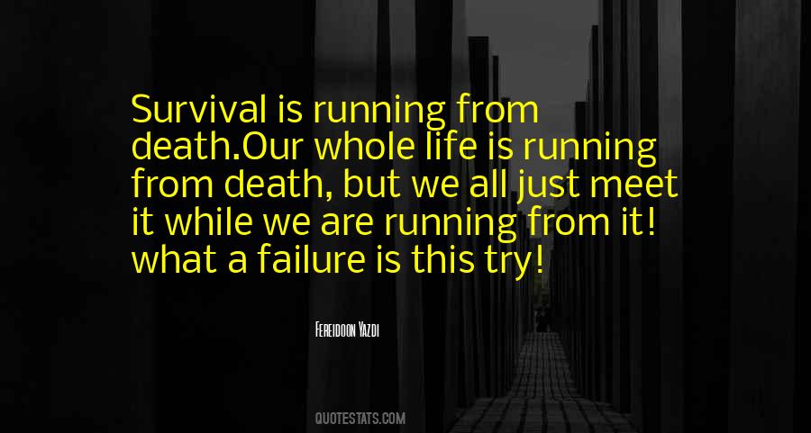 Quotes About Running From Life #1374211