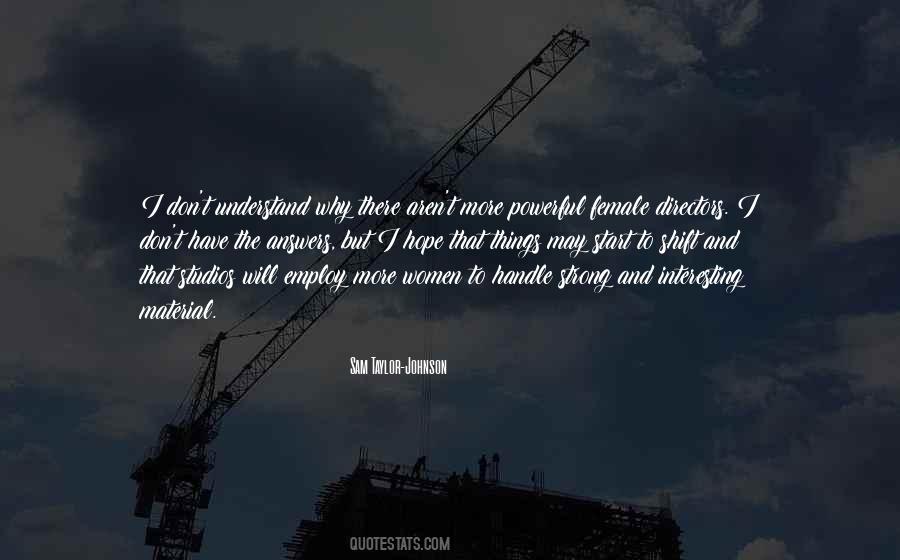 Quotes About Female Directors #1626357