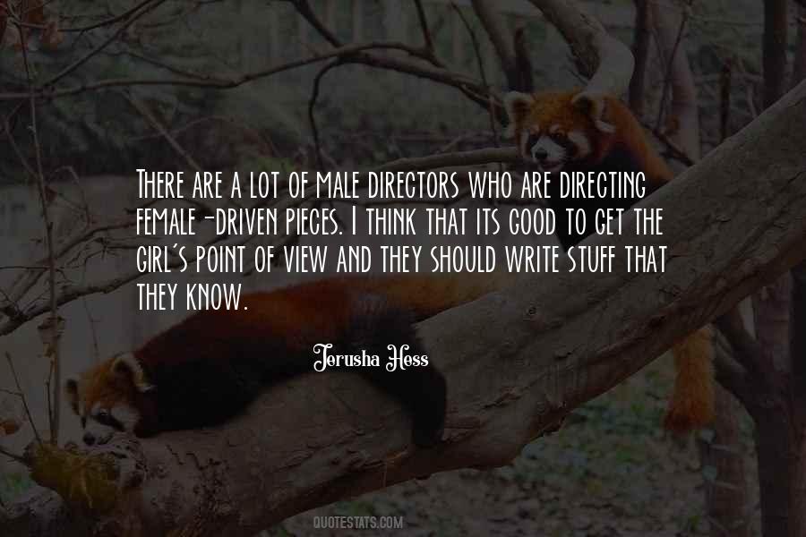 Quotes About Female Directors #286535