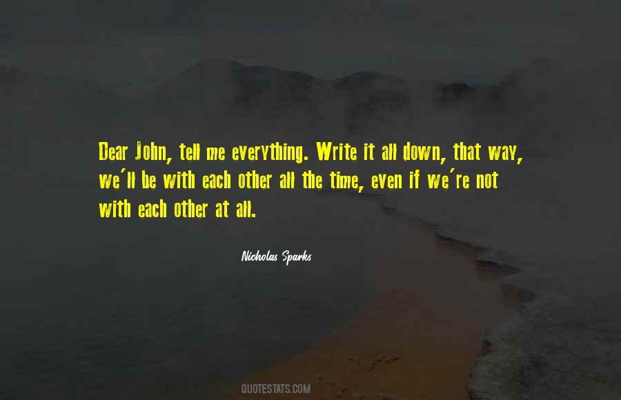 Romance Dear John Quotes #1061616