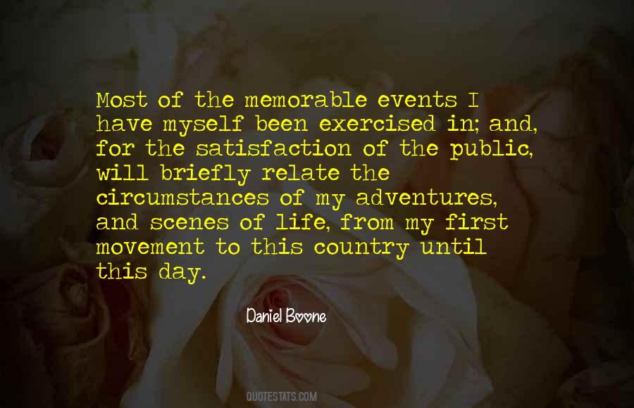 Quotes About Memorable Events #27725