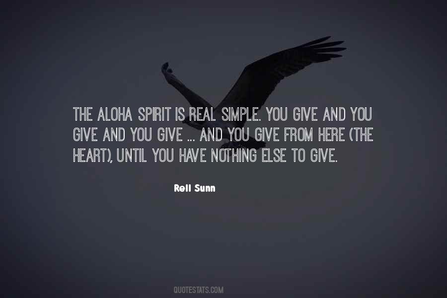 Quotes About Aloha Spirit #1077687