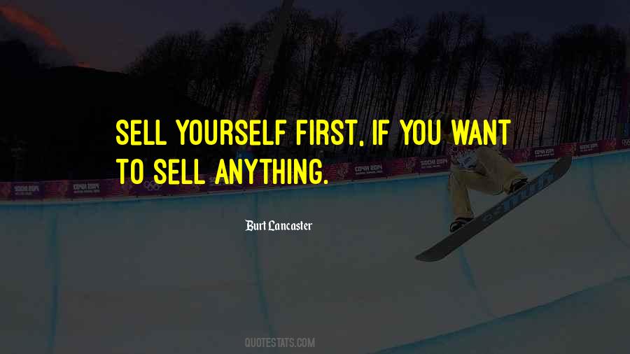 Sell Yourself Quotes #1142460