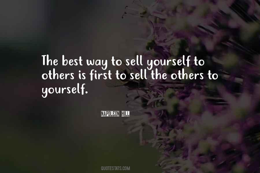 Sell Yourself Quotes #1686801