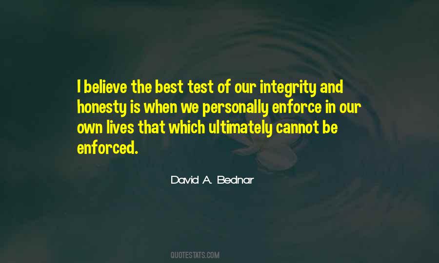 Quotes About Honesty And Integrity #1116206