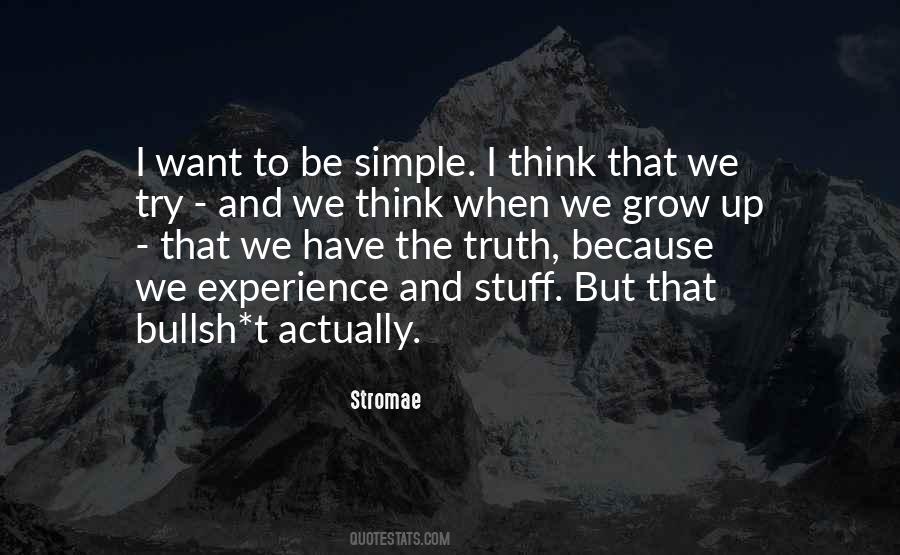 To Be Simple Quotes #1107290