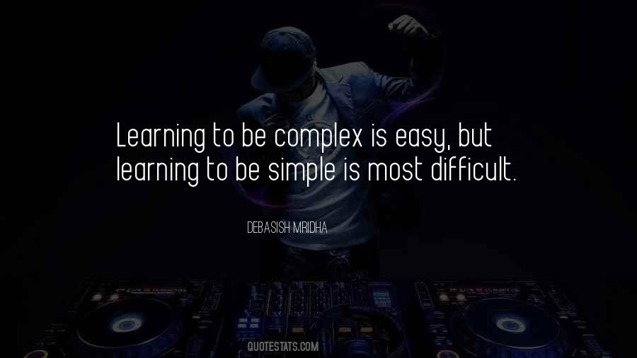 To Be Simple Quotes #1307500