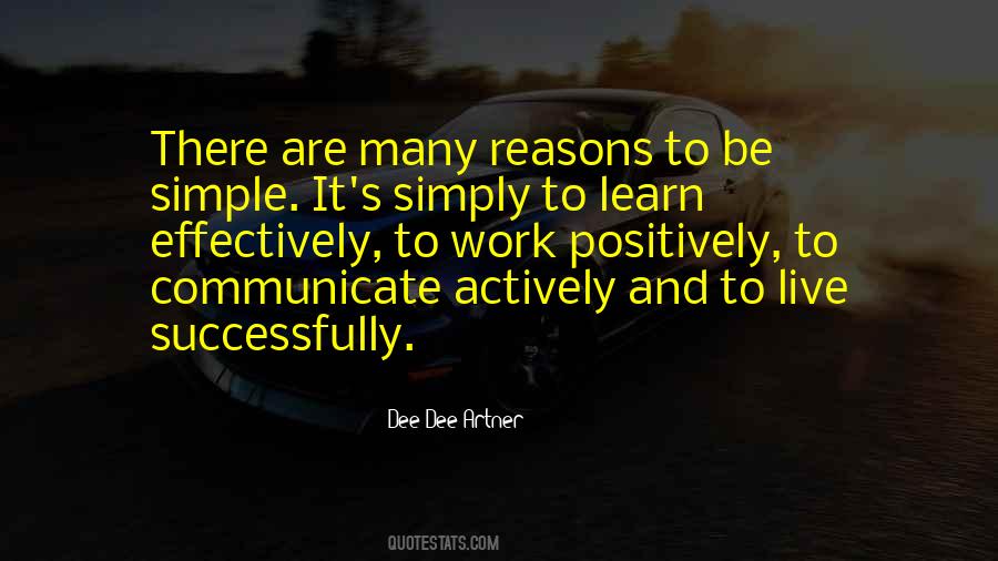 To Be Simple Quotes #553879