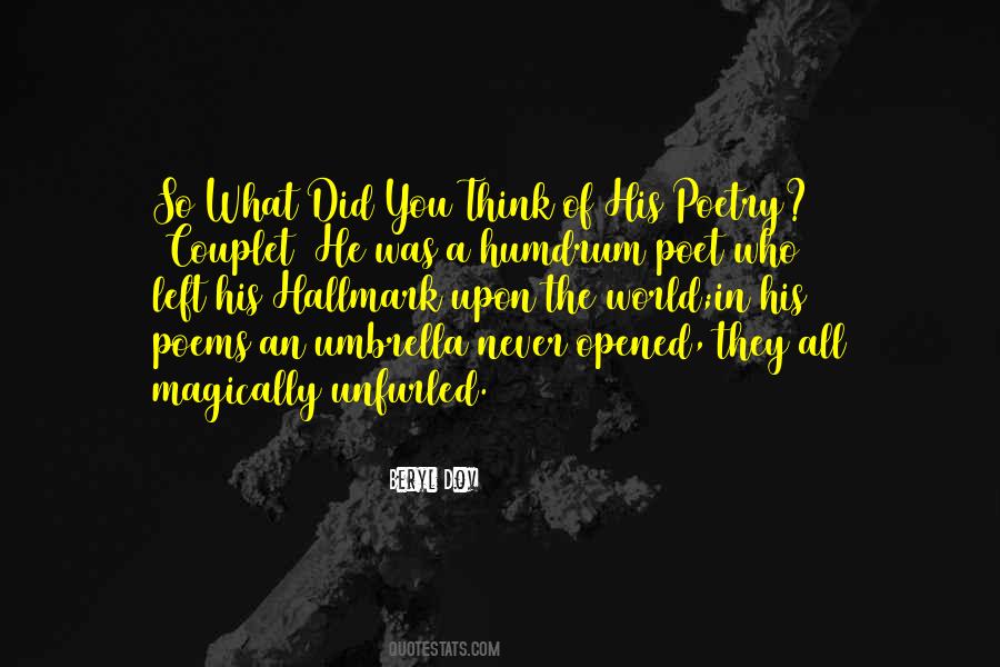 All The Poetry In The World Quotes #1587143