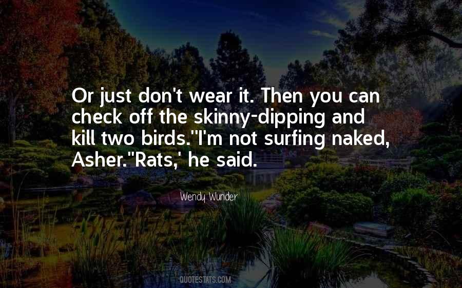 Quotes About Skinny Dipping #197831