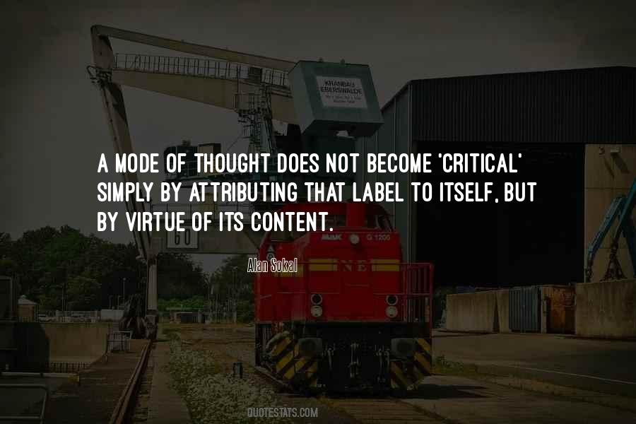 Critical Thought Quotes #1392467