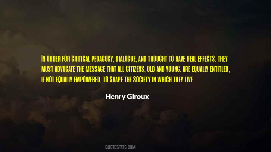 Critical Thought Quotes #333798