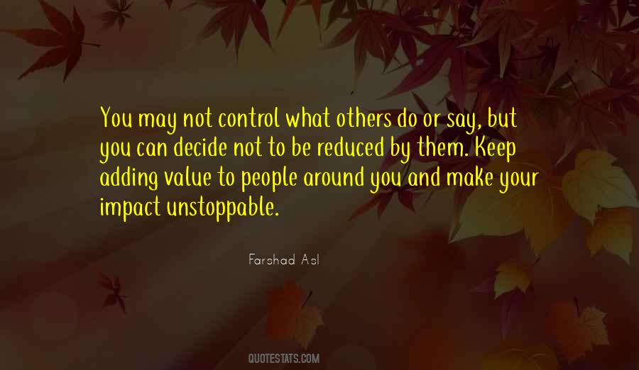 Adding Value To People Quotes #968832