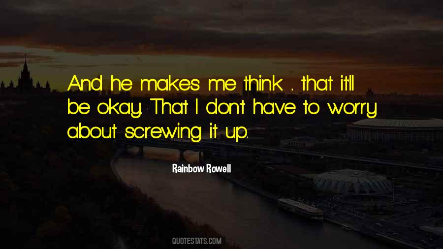 Quotes About Screwing Up #1147958