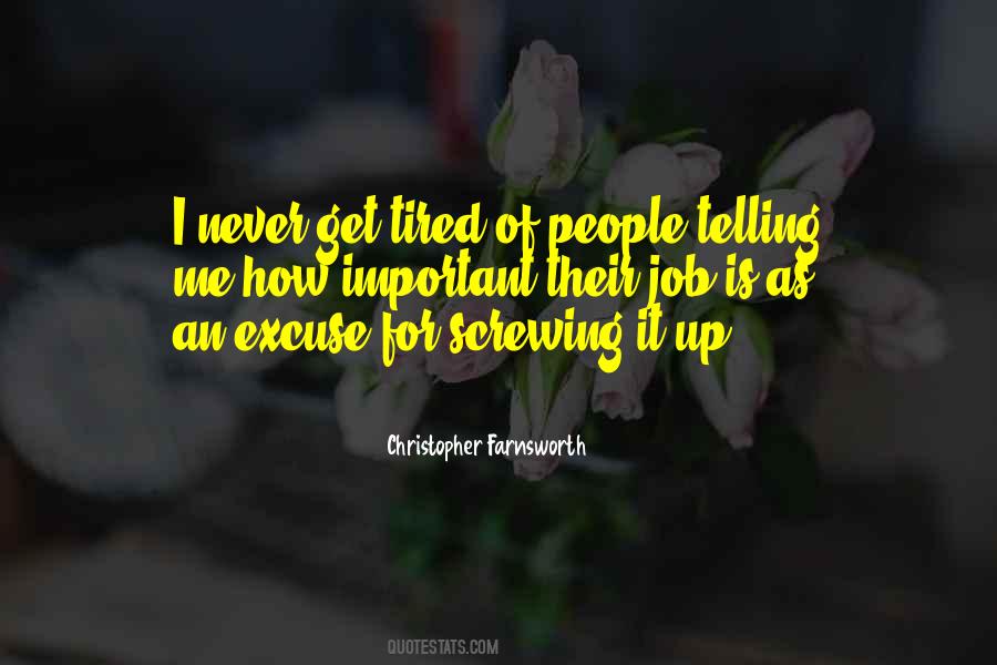 Quotes About Screwing Up #1806536