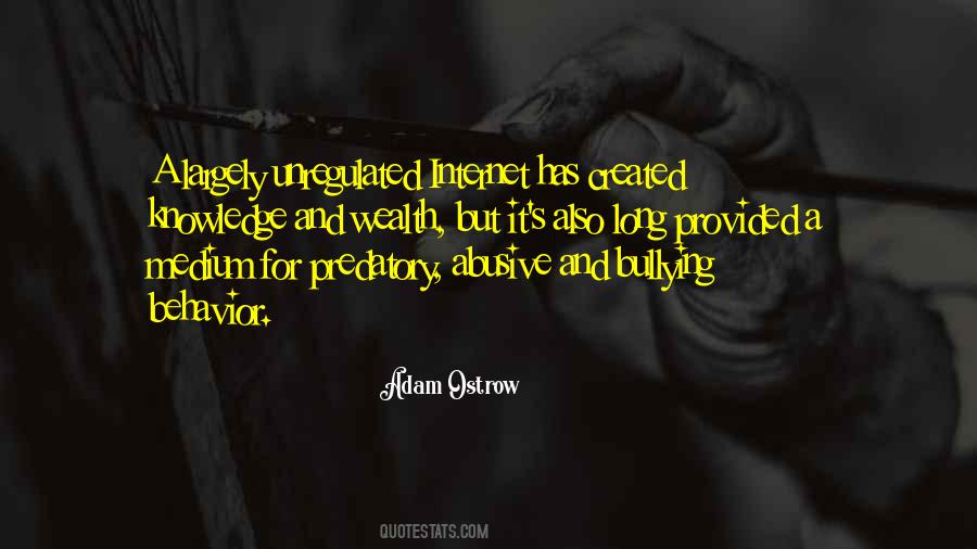 Predatory Behavior Quotes #368990