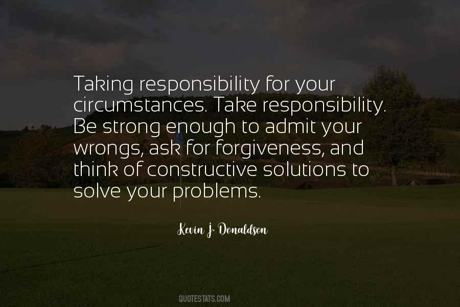 Quotes About Taking Responsibility #1314421