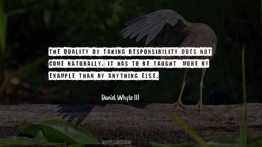 Quotes About Taking Responsibility #182575