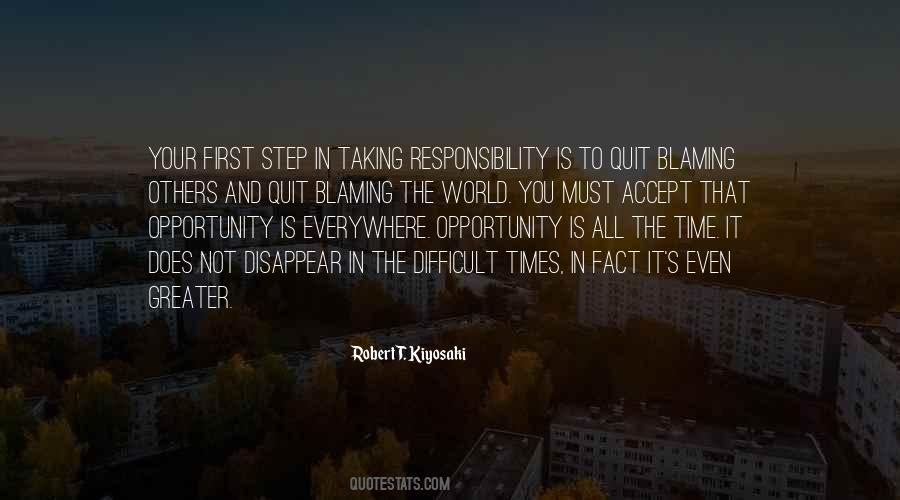 Quotes About Taking Responsibility #196553