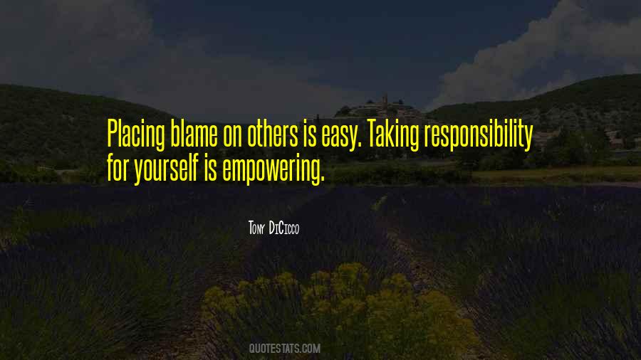 Quotes About Taking Responsibility #228060