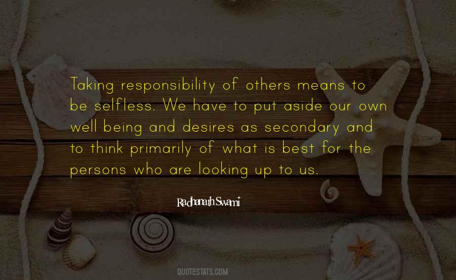 Quotes About Taking Responsibility #356464
