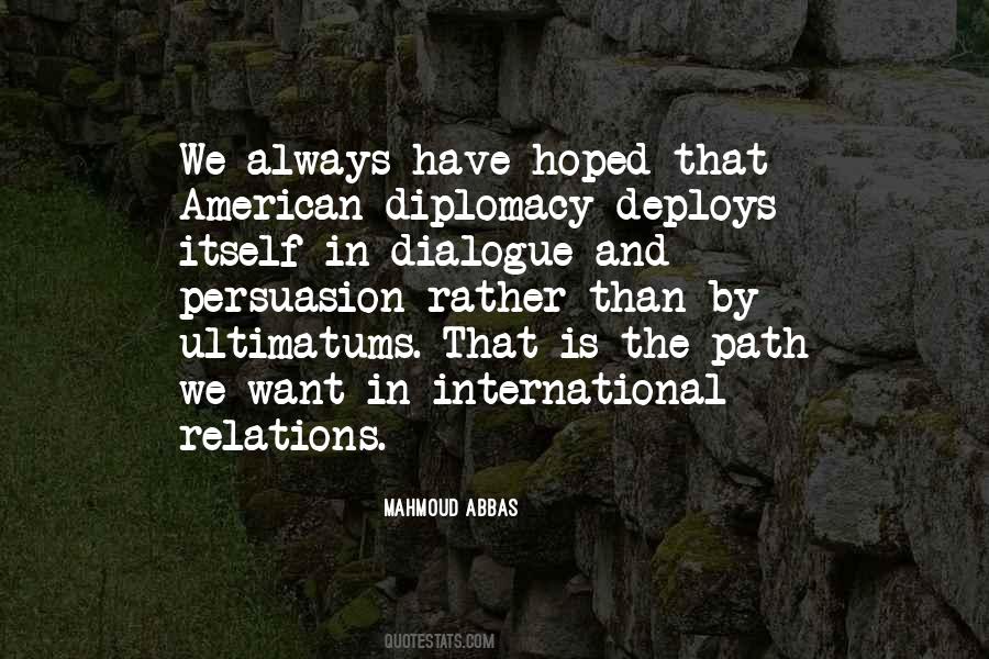 Quotes About International Relations #1509647